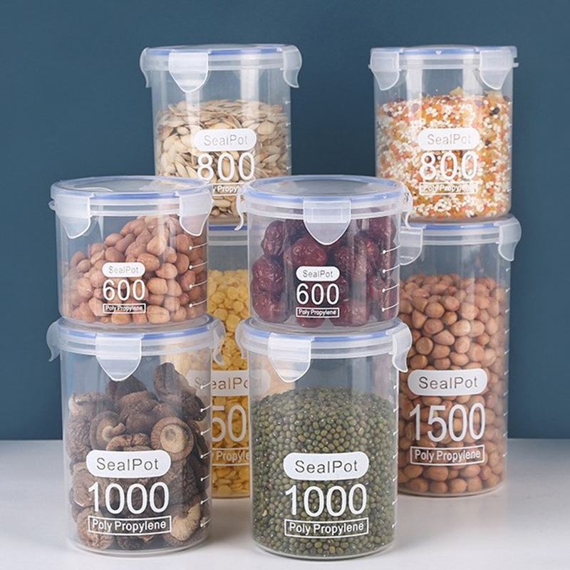 Baby Food Storage Jar - 1-4PCS Versiegelte Gläser Mit Skala Getreide