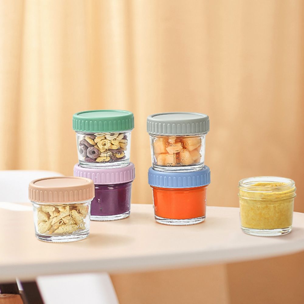 6 Stück Glas-Babynahrungsglas, – Baby Food Storage Jar Bewertung und Preis